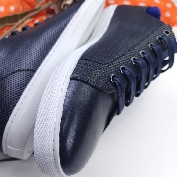 English Laundry Navy Leather Men's Loafer Sneakers Sz 9.5 - Picture 8 of 15